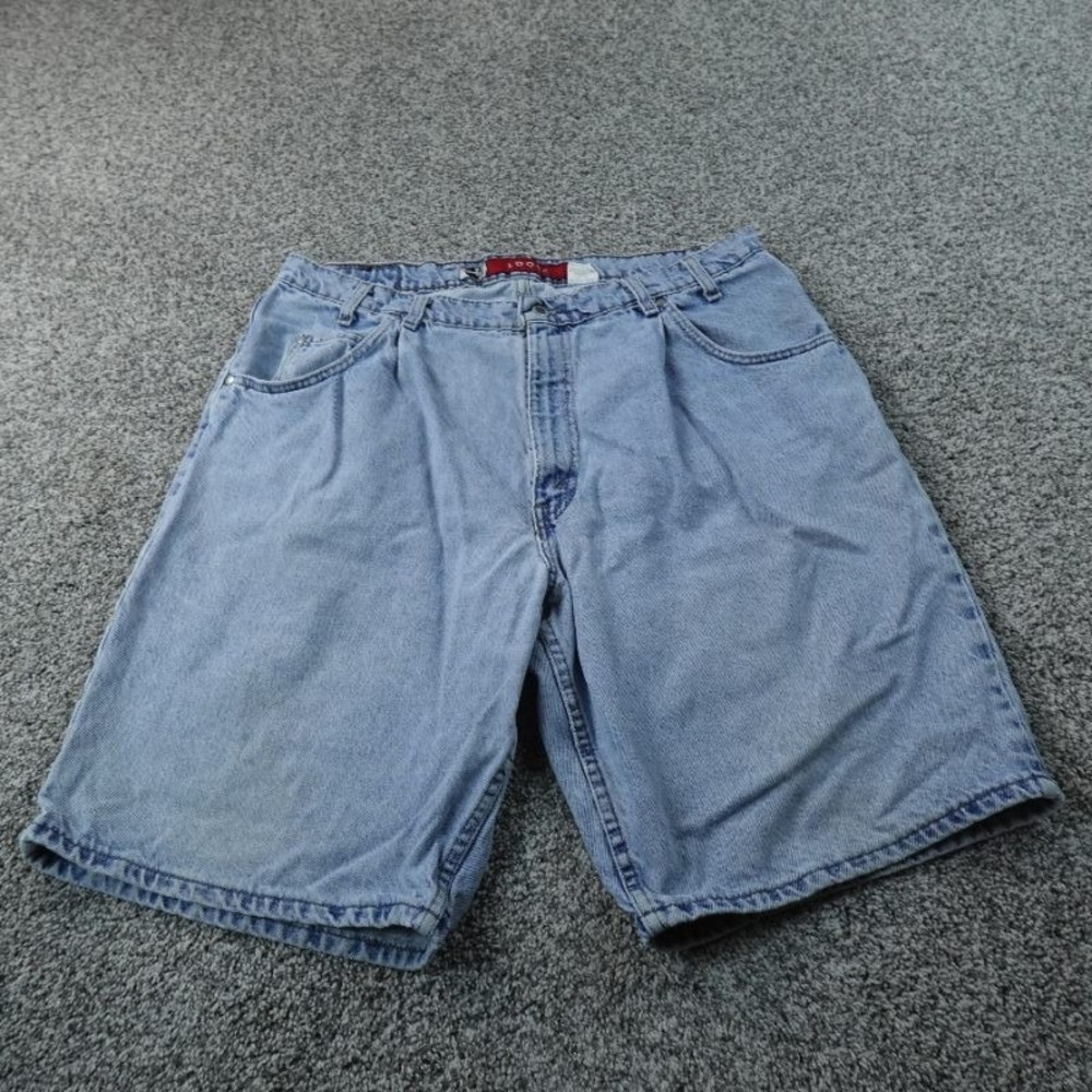 VTG Levis Shorts Mens 38 Light Blue Denim SilverTab Loose Baggy 90s Y2K USA